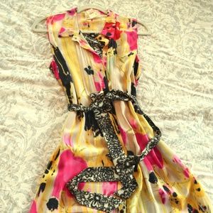 100% silk Tabitha shirt dress